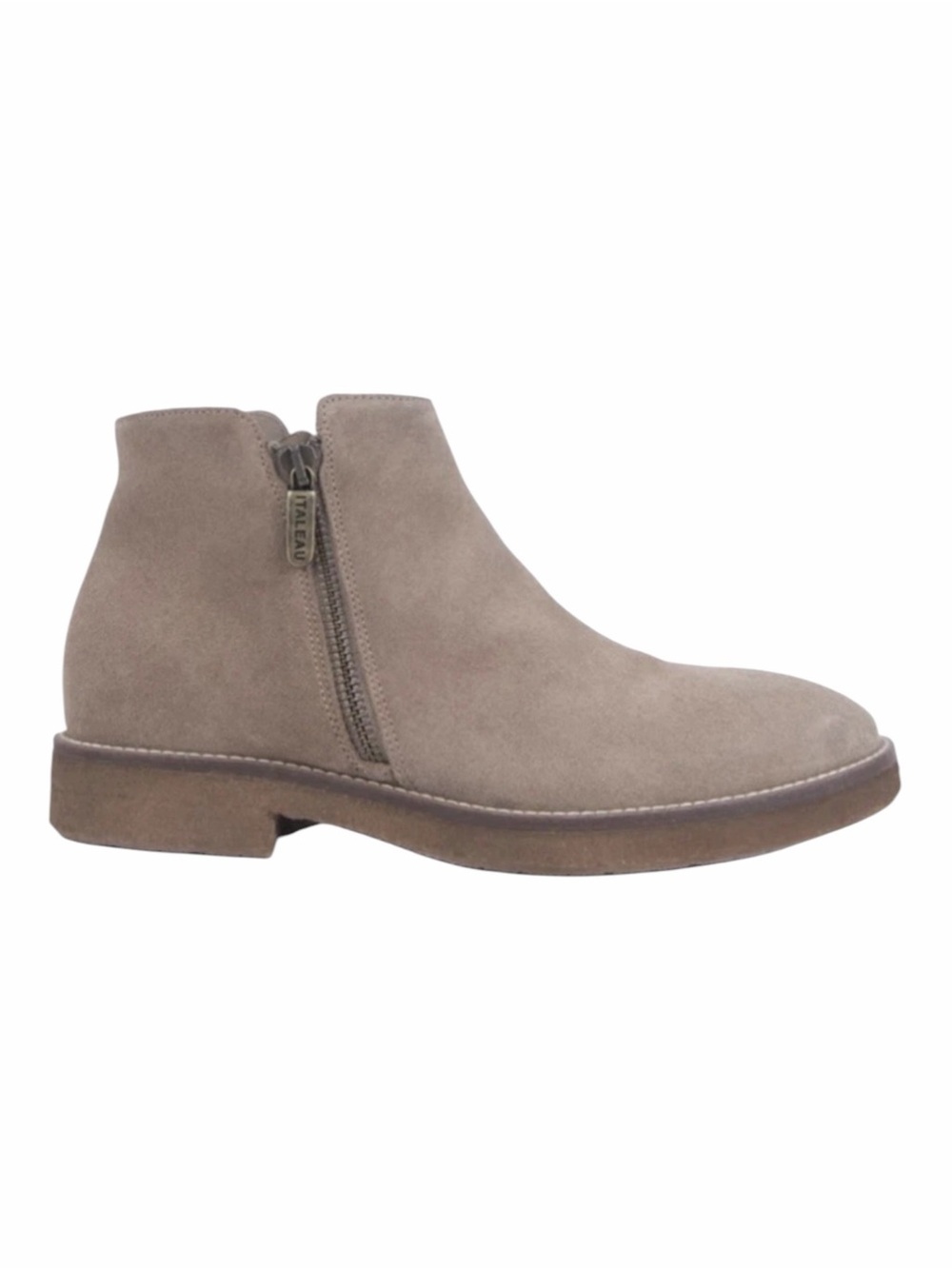 ITALEAU Foliana 416 Waterproof Suede Zip Bootie Taupe Size 40 / US 9